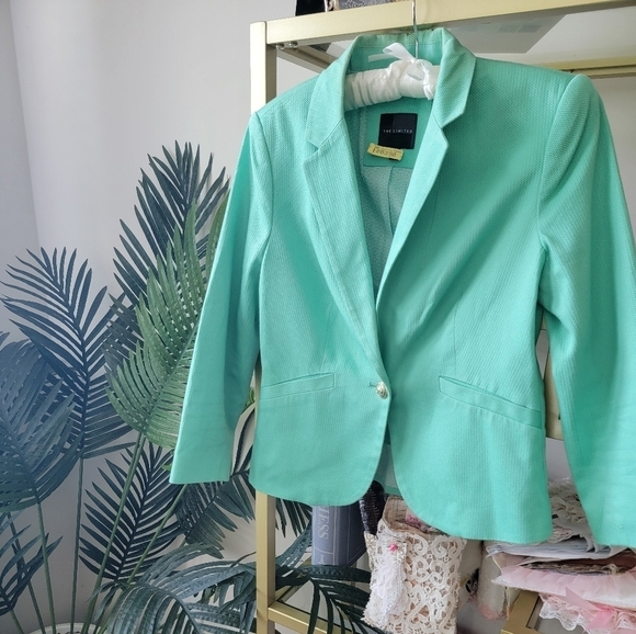 The Limited Mint Green Professional Blazer Women's Size Small - Picture 2 of 5